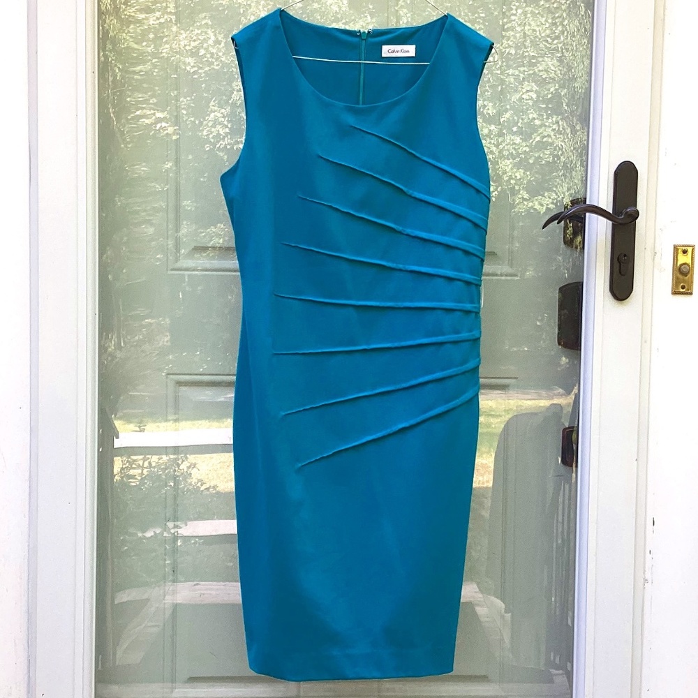 Calvin Klein - Turquoise Blue Shift Dress